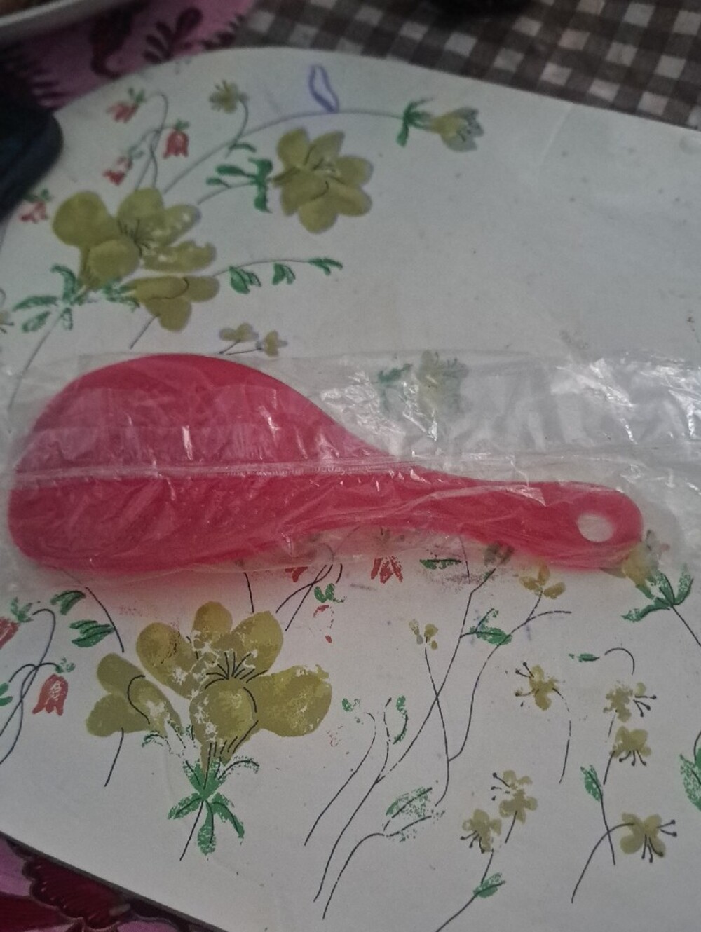 Red Rice Paddle - Non-Stick Serving Spoon - Picture 2 of 3